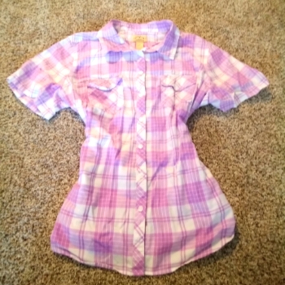 Blue mountain 1X blouse
